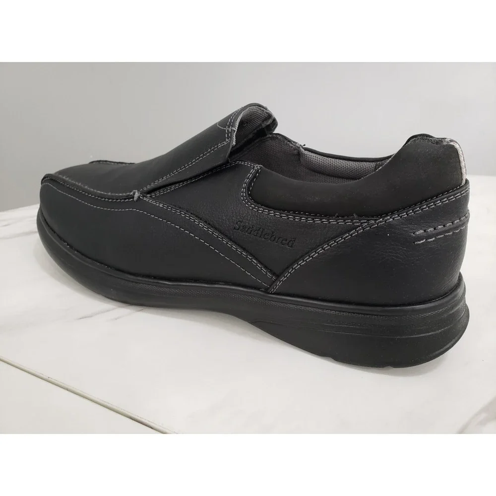 Saddlebred Tallon Black Loafers 11.5 Slip-On Dress‎ Shoes Comfort Casual Office